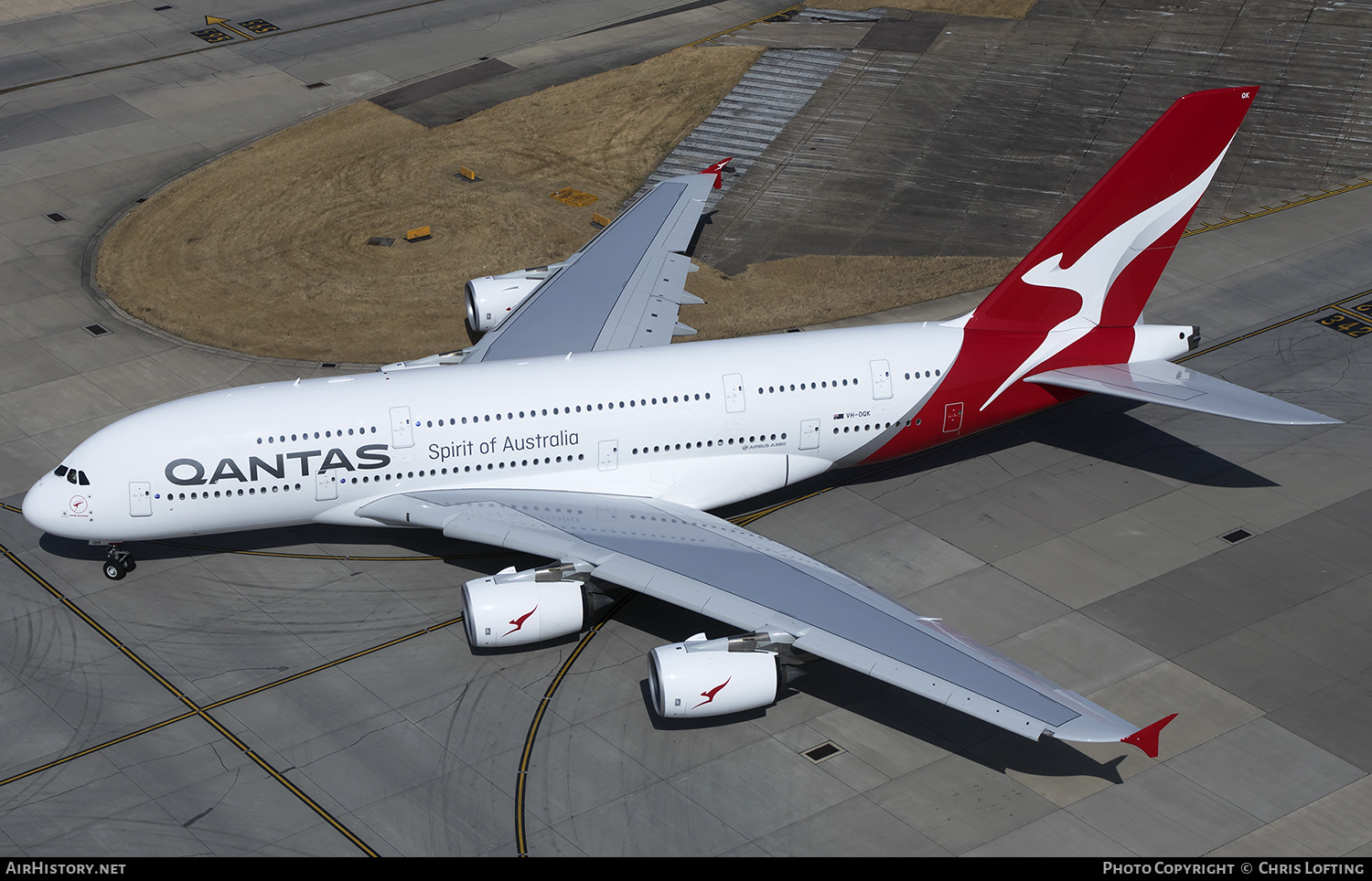 Aircraft Photo of VH-OQK | Airbus A380-842 | Qantas | AirHistory.net #329545