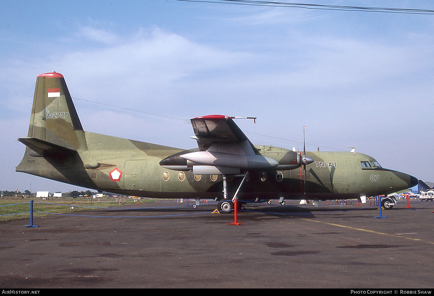 Aircraft Photo of A-2707 | Fokker F27-500 Friendship | Indonesia - Air Force | AirHistory.net #329559