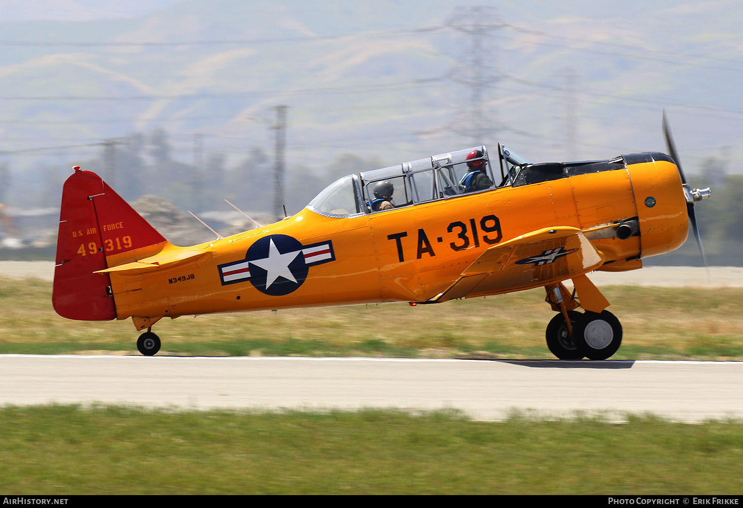 Aircraft Photo of N349JB / 49319 | North American SNJ-6 Texan | USA - Air Force | AirHistory.net #329561