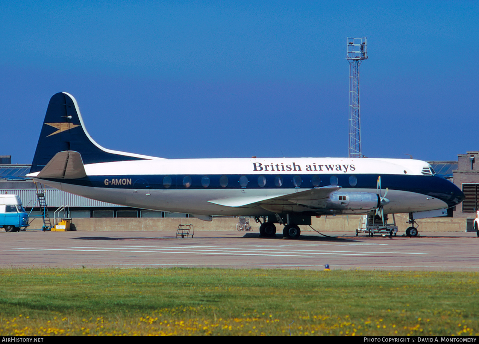Aircraft Photo of G-AMON | Vickers 701 Viscount | British Airways | AirHistory.net #329620