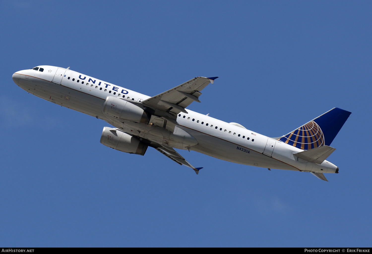 Aircraft Photo of N433UA | Airbus A320-212 | United Airlines | AirHistory.net #329630