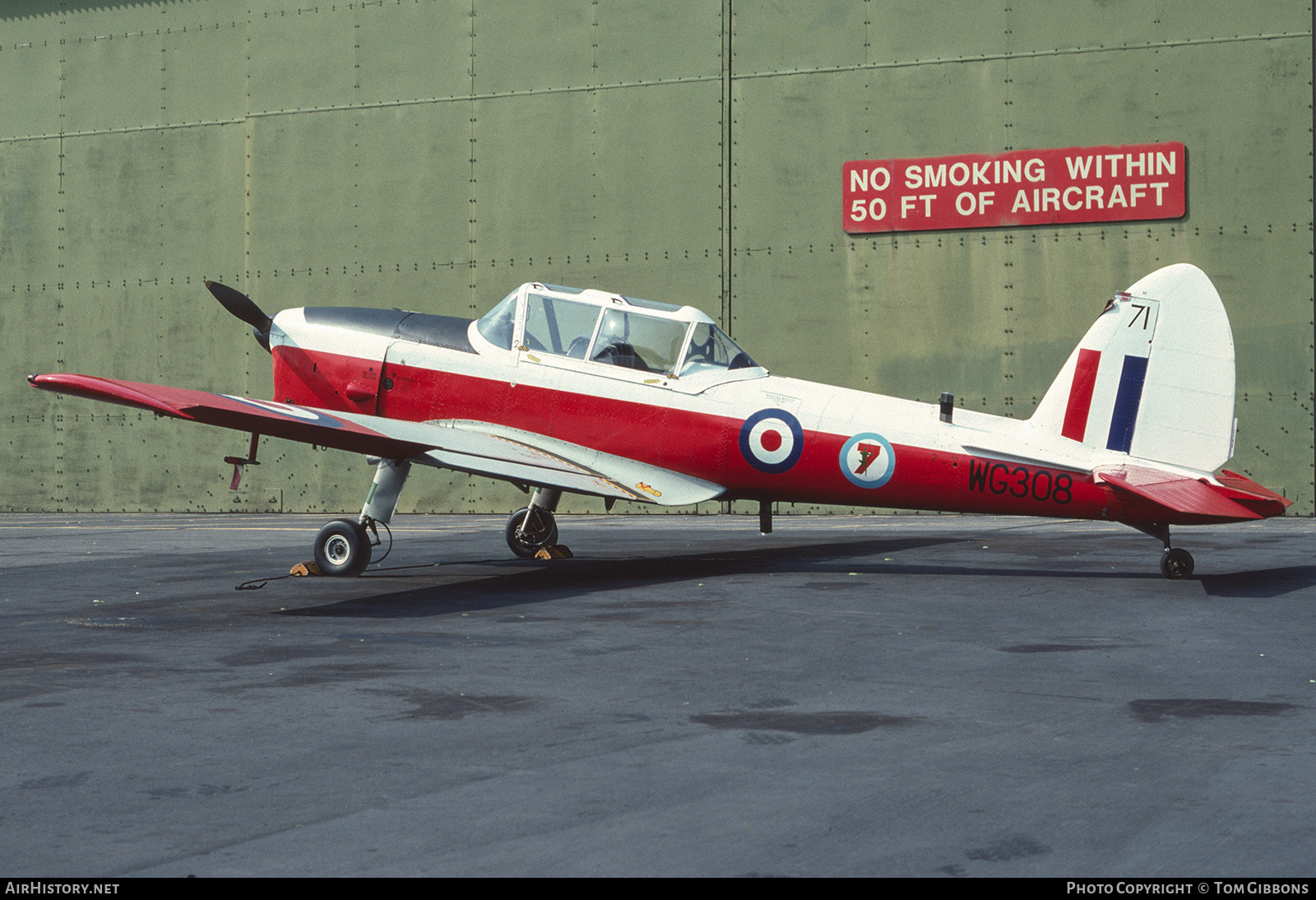 Aircraft Photo of WG308 | De Havilland Canada DHC-1 Chipmunk T10 | UK - Air Force | AirHistory.net #329644