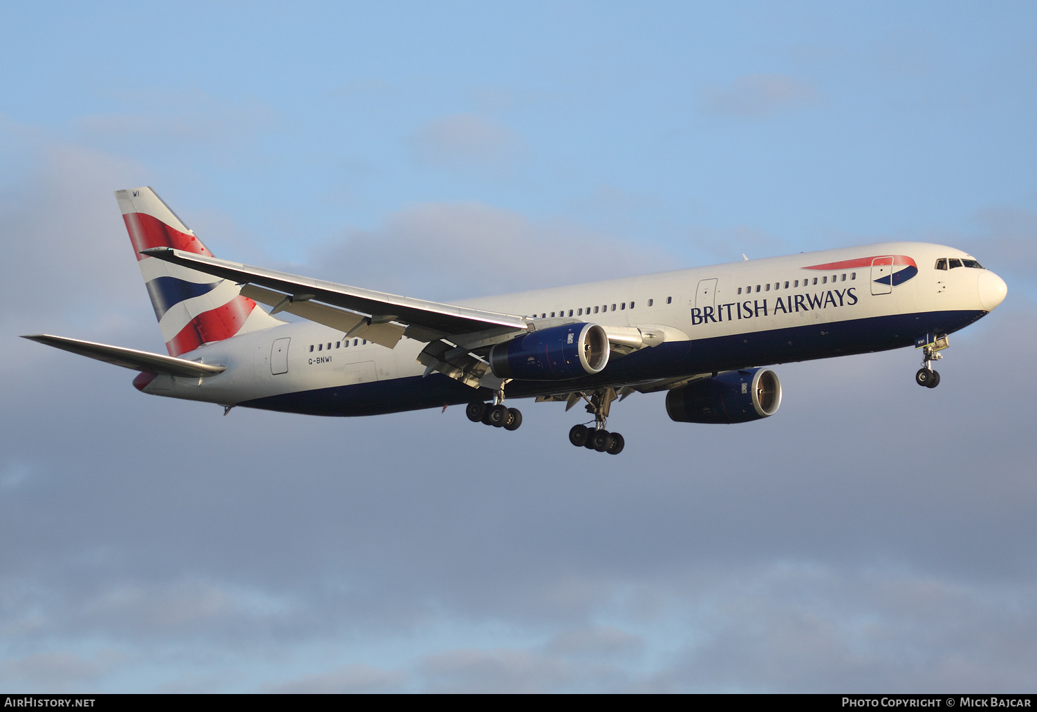 Aircraft Photo of G-BNWI | Boeing 767-336/ER | British Airways | AirHistory.net #329668