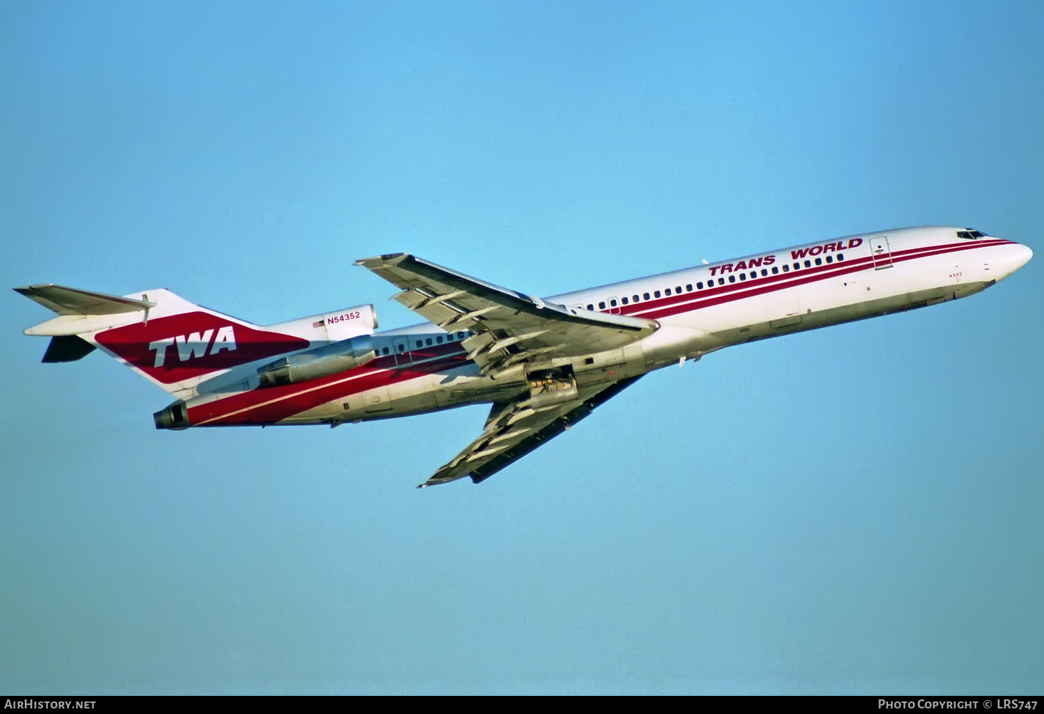 Aircraft Photo of N54352 | Boeing 727-231/Adv | Trans World Airlines - TWA | AirHistory.net #329678
