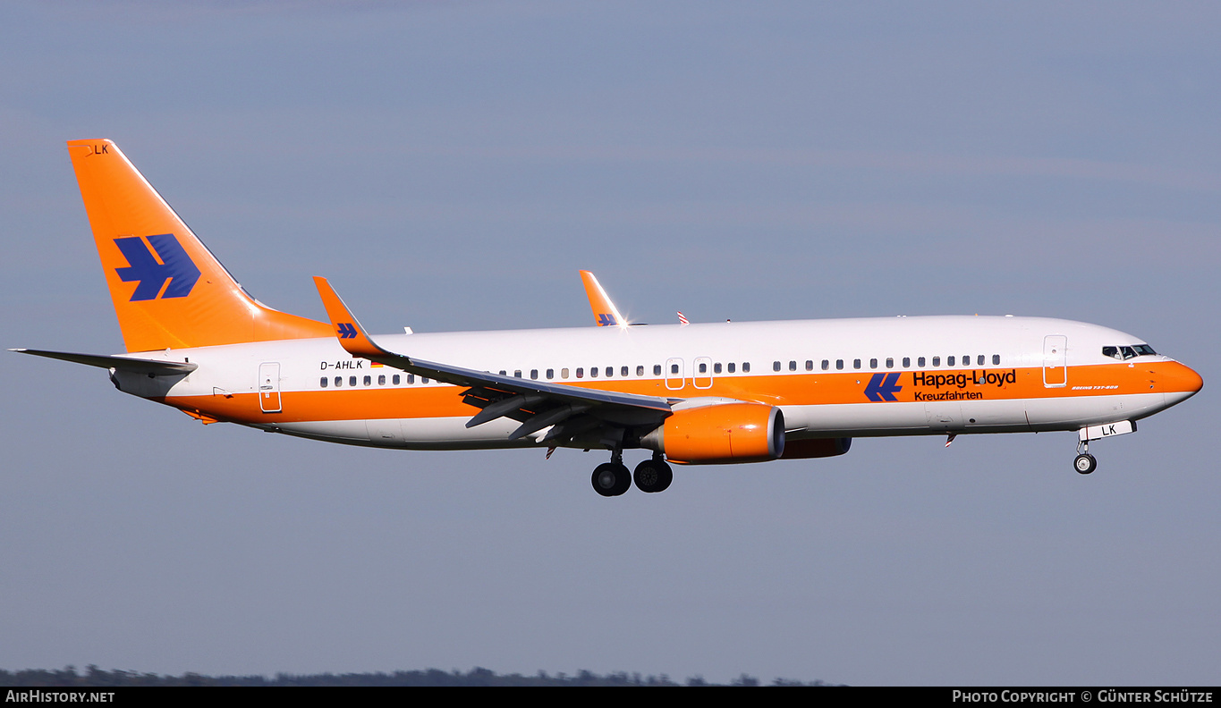Aircraft Photo of D-AHLK | Boeing 737-8K5 | Hapag-Lloyd Cruises | AirHistory.net #329687