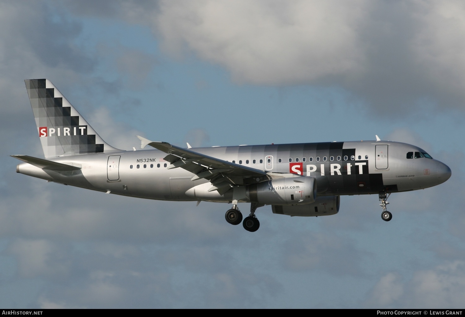 Aircraft Photo of N532NK | Airbus A319-132 | Spirit Airlines | AirHistory.net #329716