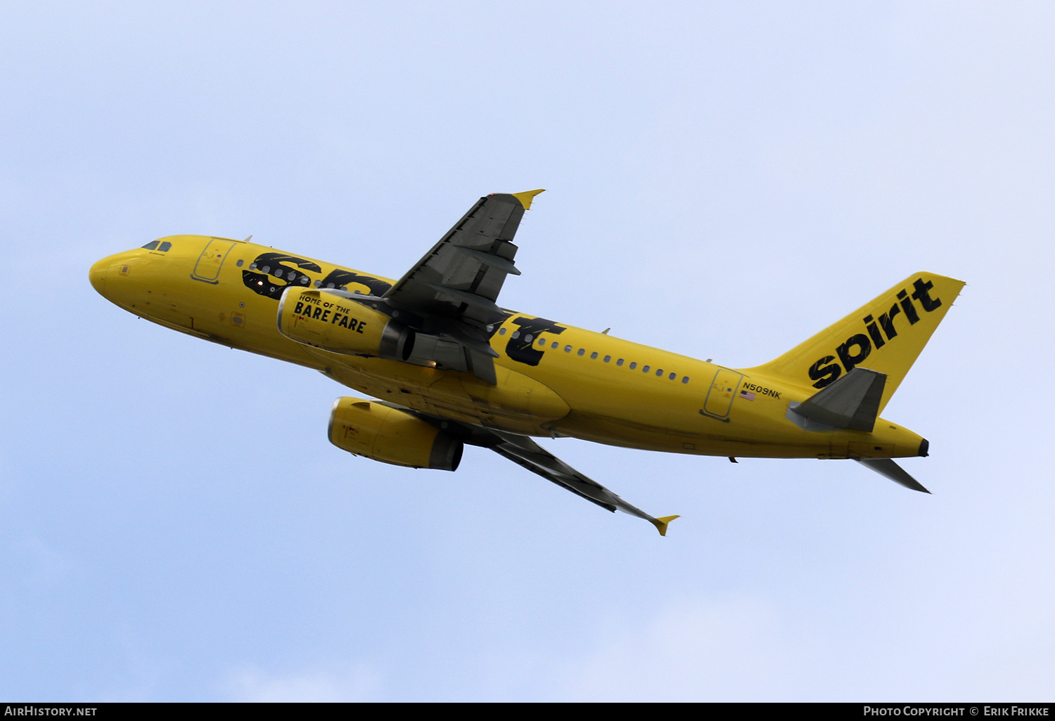 Aircraft Photo of N509NK | Airbus A319-132 | Spirit Airlines | AirHistory.net #329747