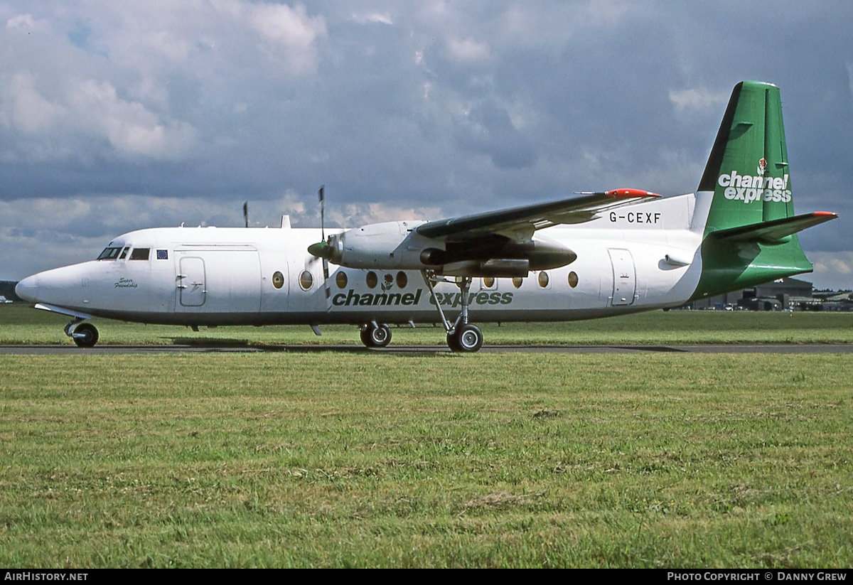 Aircraft Photo of G-CEXF | Fokker F27-500 Friendship | Channel Express | AirHistory.net #329752