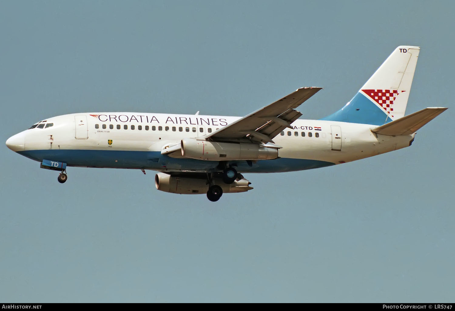 Aircraft Photo of 9A-CTD | Boeing 737-230/Adv | Croatia Airlines | AirHistory.net #329775