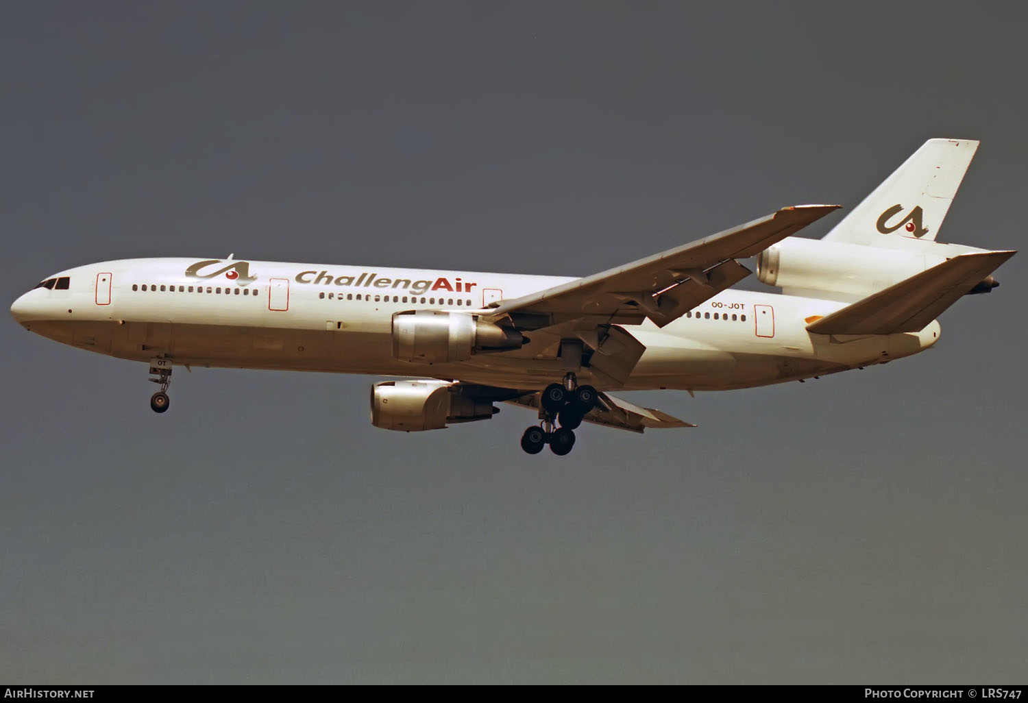 Aircraft Photo of OO-JOT | McDonnell Douglas DC-10-30 | ChallengAir | AirHistory.net #329797