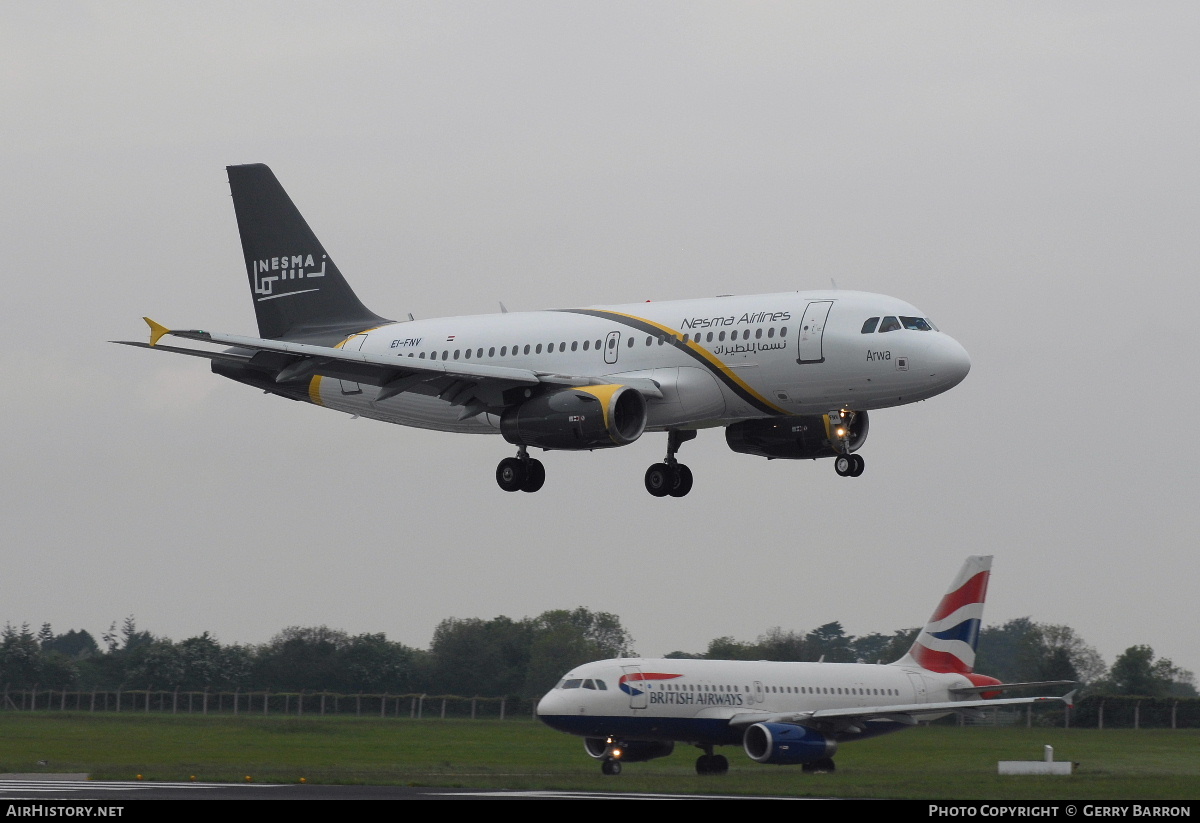 Aircraft Photo of EI-FNV | Airbus A319-132 | Nesma Airlines | AirHistory.net #329897