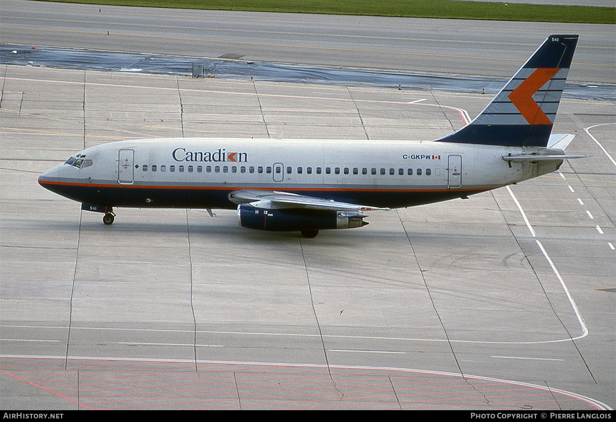 Aircraft Photo of C-GKPW | Boeing 737-275/Adv | Canadian Airlines | AirHistory.net #329910