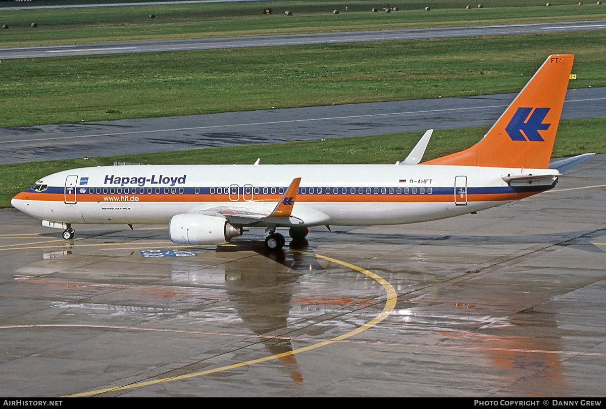 Aircraft Photo of D-AHFT | Boeing 737-8K5 | Hapag-Lloyd | AirHistory.net #329921