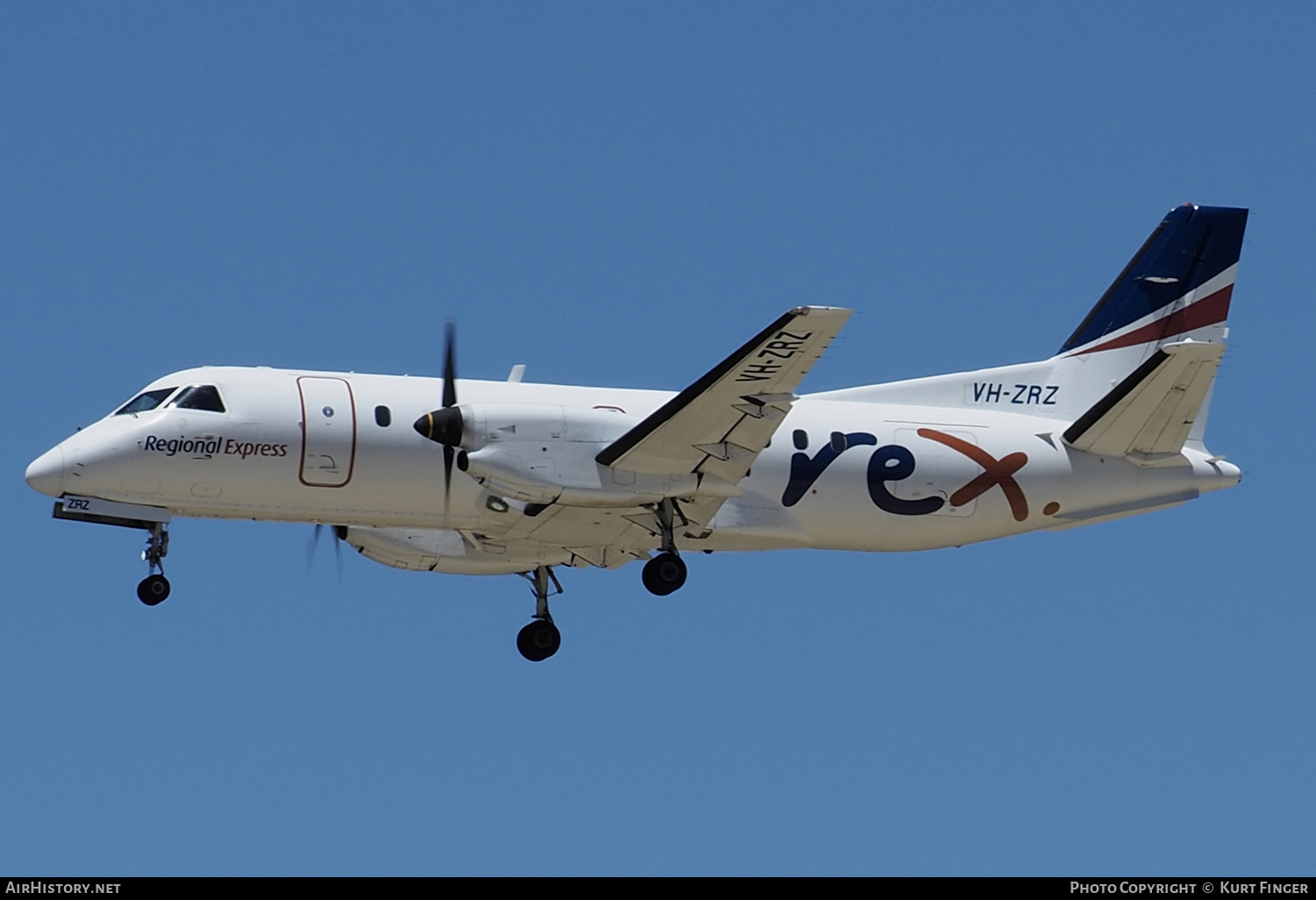 Aircraft Photo of VH-ZRZ | Saab 340B | REX - Regional Express | AirHistory.net #329936