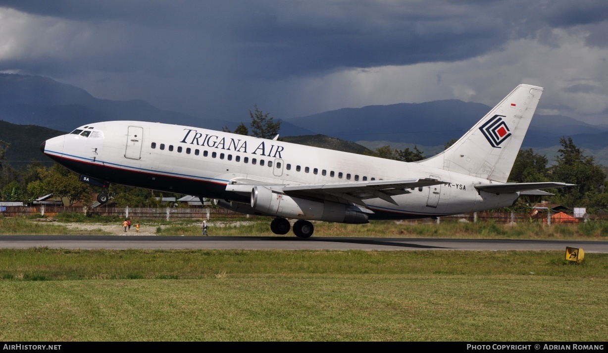 Aircraft Photo of PK-YSA | Boeing 737-228/Adv | Trigana Air | AirHistory.net #329998