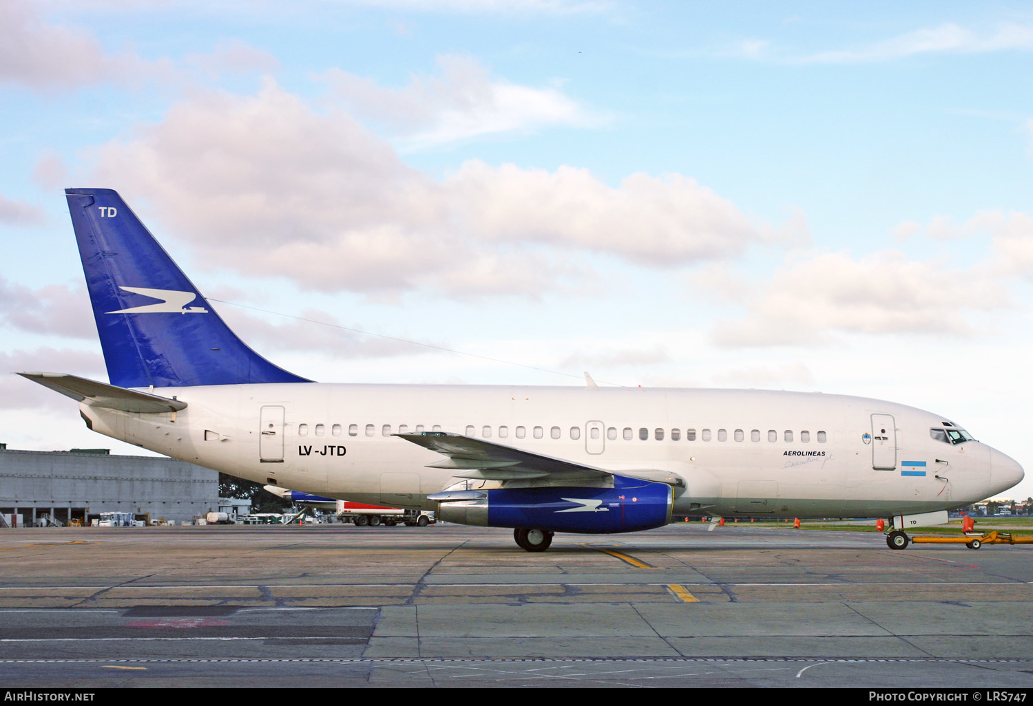 Aircraft Photo of LV-JTD | Boeing 737-287/Adv | Aerolineas Executive Jet | AirHistory.net #330052
