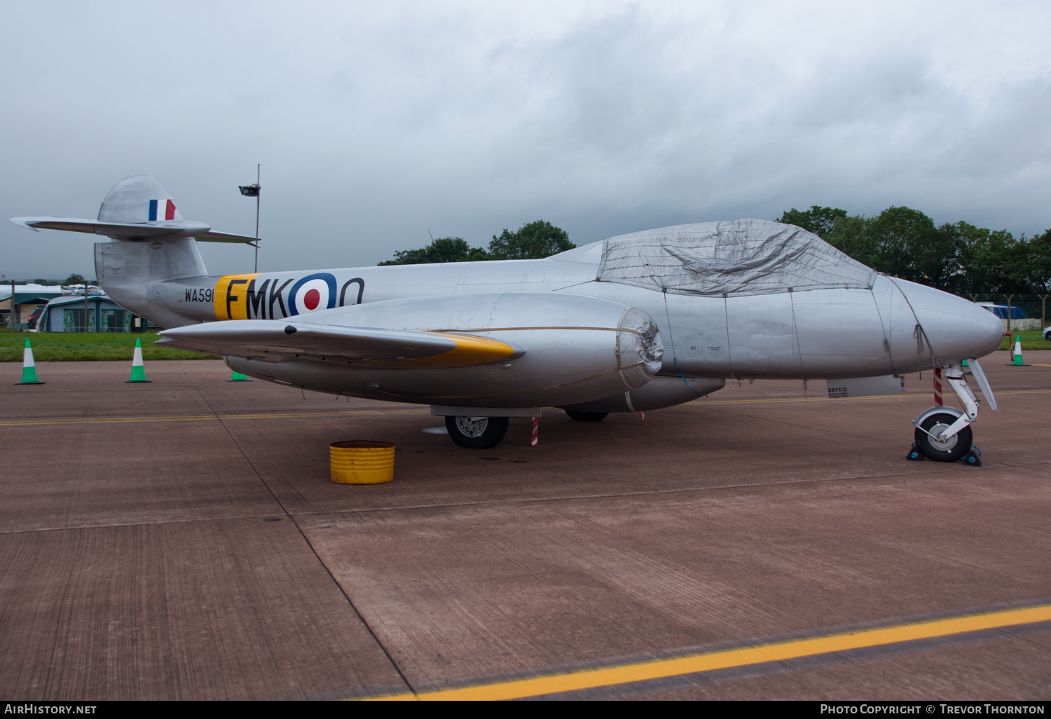 Aircraft Photo of G-BWMF / WA591 | Gloster Meteor T7 | UK - Air Force | AirHistory.net #330070