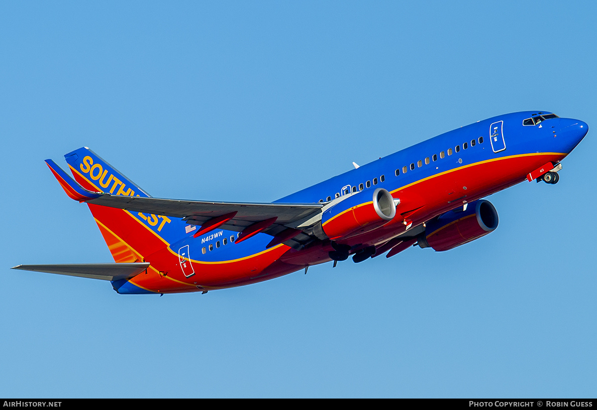 Aircraft Photo of N413WN | Boeing 737-7H4 | Southwest Airlines | AirHistory.net #330080