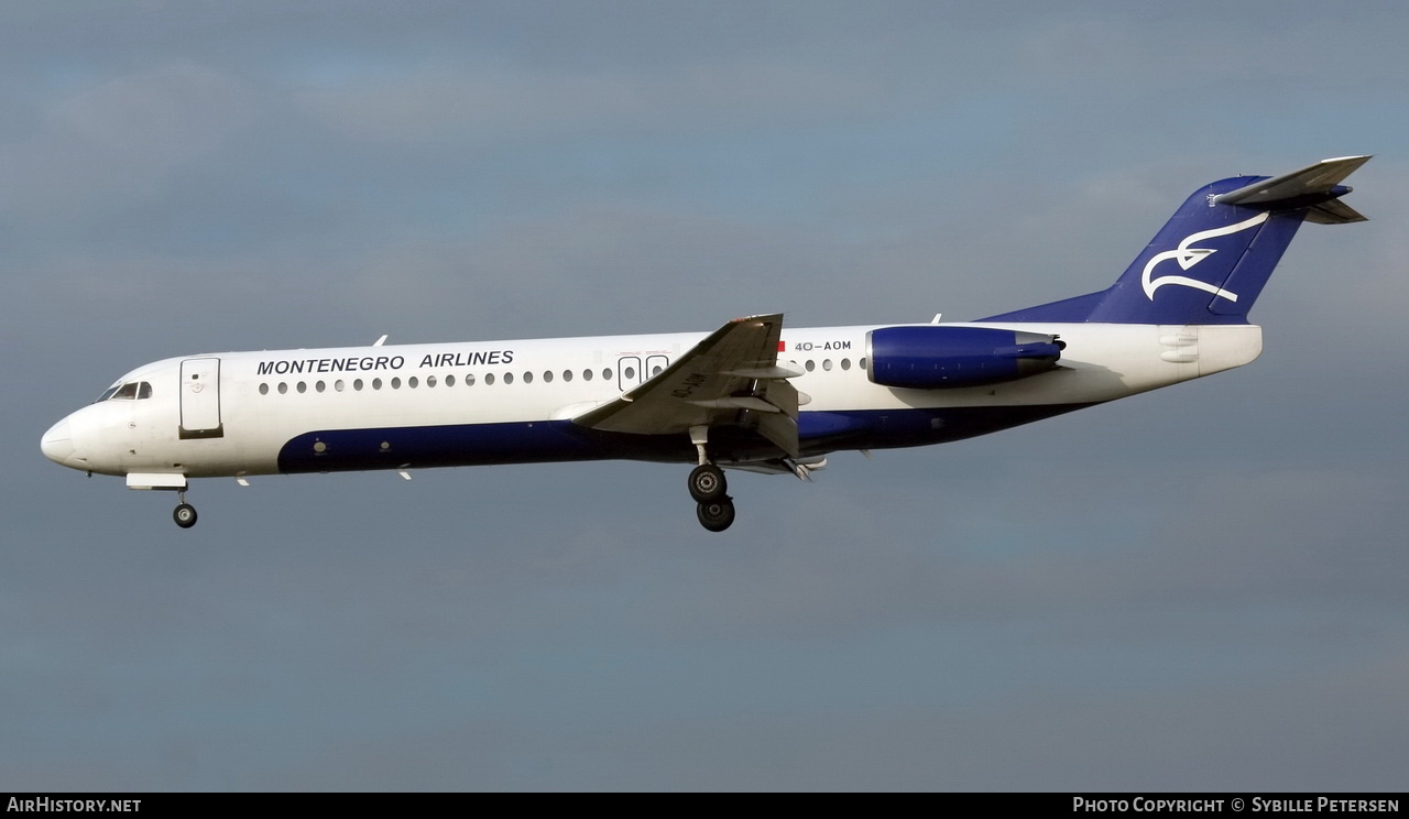 Aircraft Photo of 4O-AOM | Fokker 100 (F28-0100) | Montenegro Airlines | AirHistory.net #330107