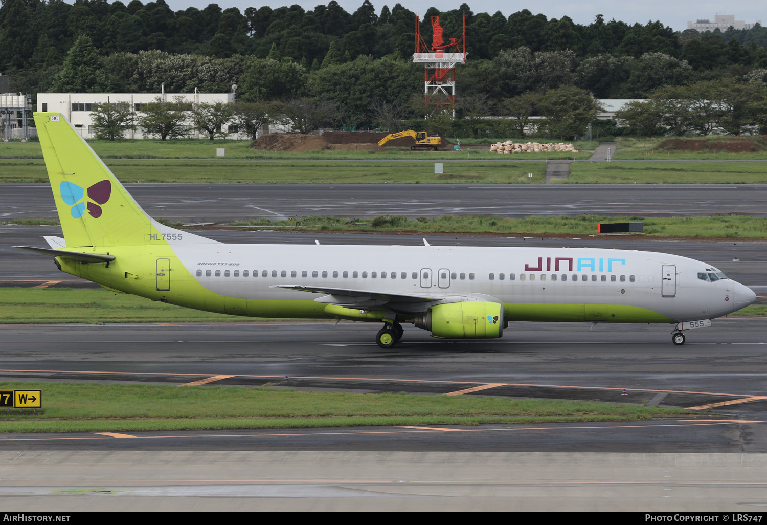 Aircraft Photo of HL7555 | Boeing 737-86N | Jin Air | AirHistory.net #330155