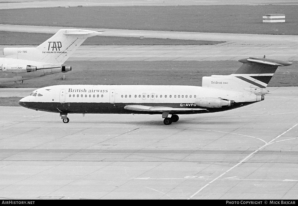 Aircraft Photo of G-AVFG | Hawker Siddeley HS-121 Trident 2E | British Airways | AirHistory.net #330218