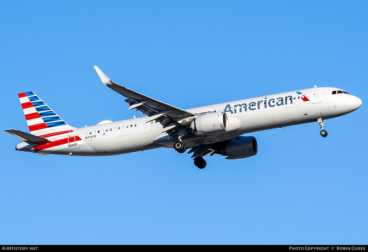 Aircraft Photo of N418AN | Airbus A321-253NX | American Airlines | AirHistory.net #330231