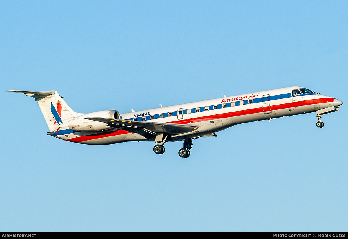 Aircraft Photo of N849AE | Embraer ERJ-140LR (EMB-135KL) | American Eagle | AirHistory.net #330275