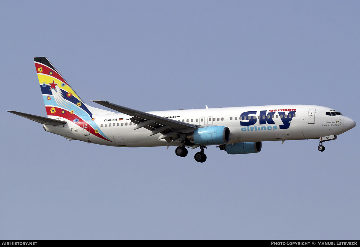 Aircraft Photo of D-AGSA | Boeing 737-883 | German Sky Airlines | AirHistory.net #330278