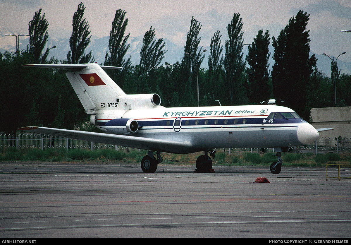 Aircraft Photo of EX-87561 | Yakovlev Yak-40 | Kyrghyzstan Airlines | AirHistory.net #330319