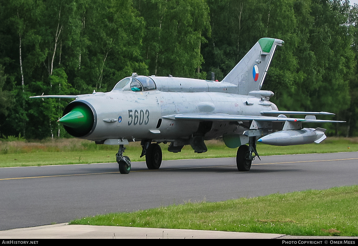 Aircraft Photo of 5603 | Mikoyan-Gurevich MiG-21MFN | Czechia - Air Force | AirHistory.net #330324