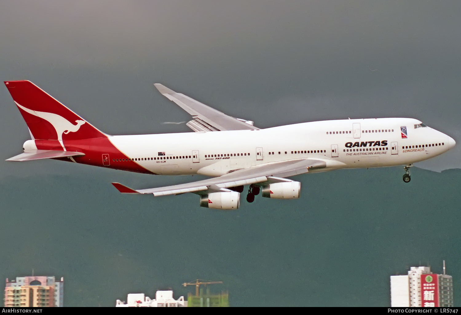 Aircraft Photo of VH-OJM | Boeing 747-438 | Qantas | AirHistory.net #330380
