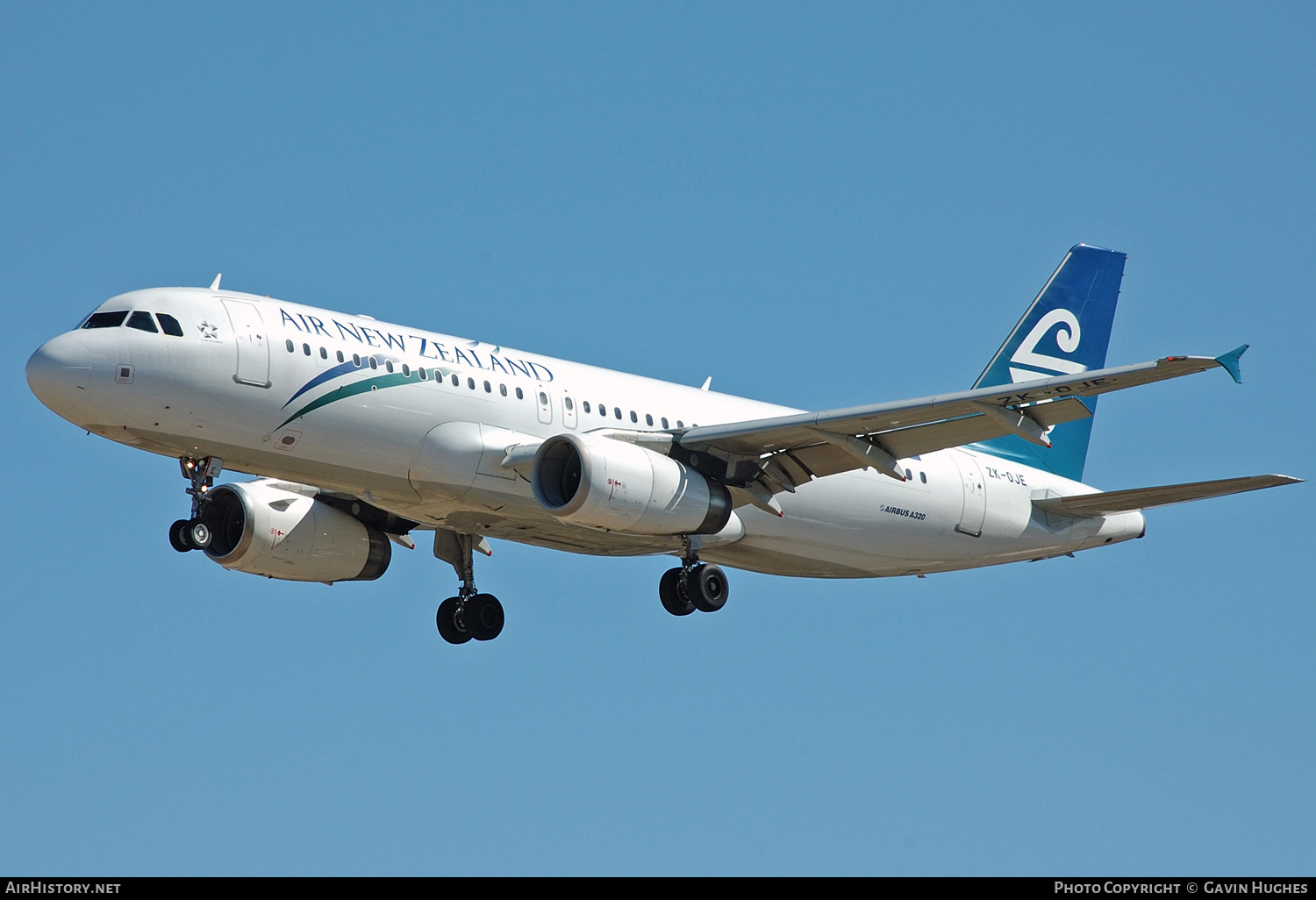 Aircraft Photo of ZK-OJE | Airbus A320-232 | Air New Zealand | AirHistory.net #330383