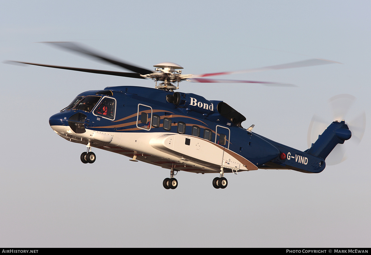 Aircraft Photo of G-VIND | Sikorsky S-92A | Bond Offshore Helicopters | AirHistory.net #330400