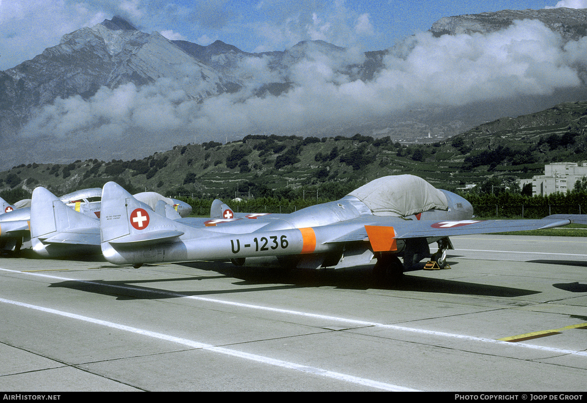 Aircraft Photo of U-1236 | De Havilland D.H. 115 Vampire T55 | Switzerland - Air Force | AirHistory.net #330414