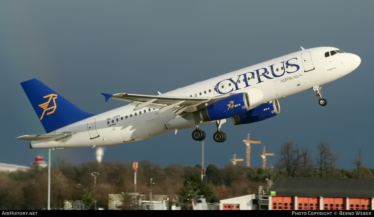 Aircraft Photo of 5B-DAV | Airbus A320-231 | Cyprus Airways | AirHistory.net #330415