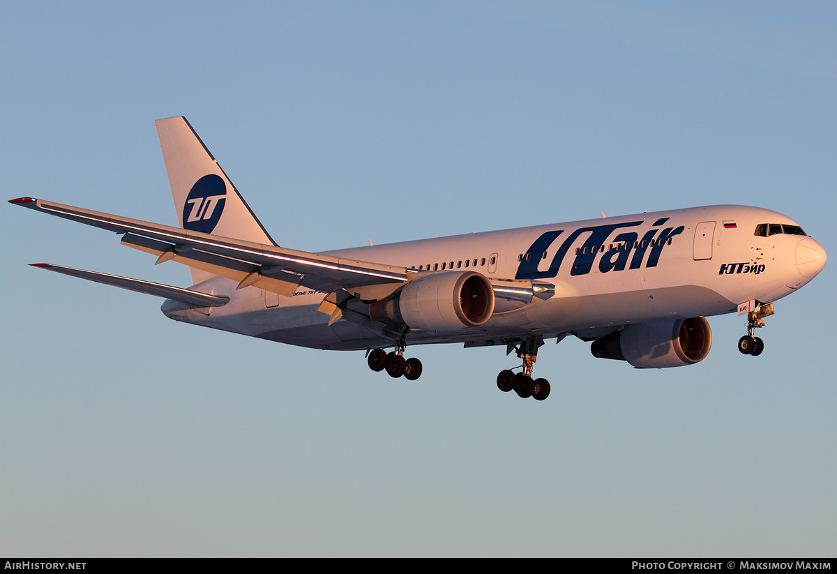 Aircraft Photo of VP-BAB | Boeing 767-224/ER | UTair | AirHistory.net #330434