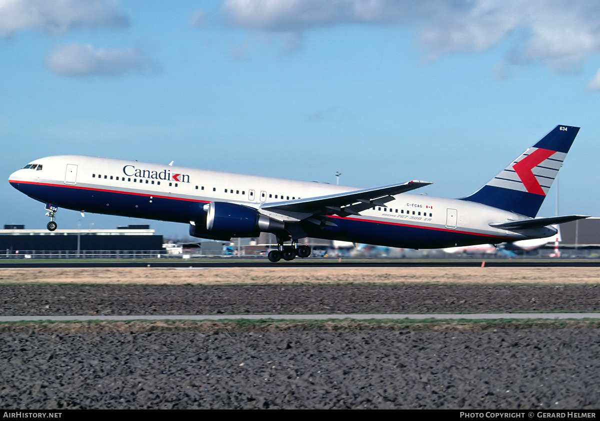 Aircraft Photo of C-FCAG | Boeing 767-375/ER | Canadian Airlines | AirHistory.net #330442