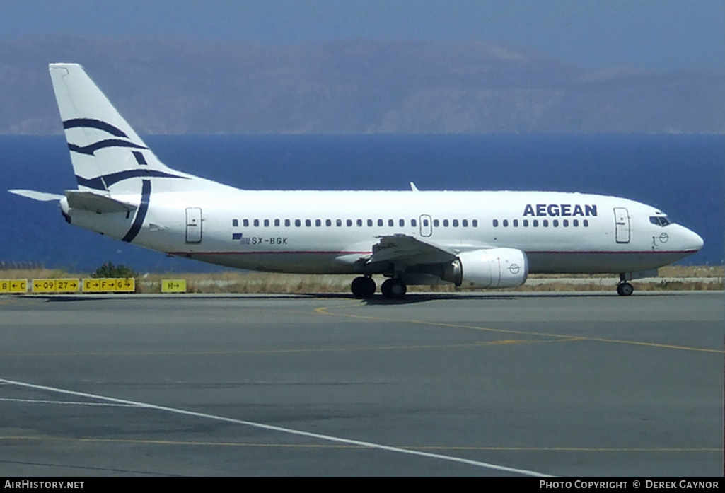 Aircraft Photo of SX-BGK | Boeing 737-3Y0 | Aegean Airlines | AirHistory.net #330461