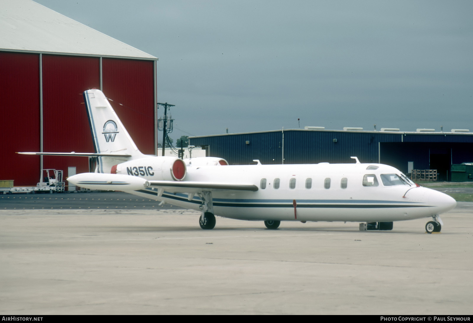 Aircraft Photo of N351C | Israel Aircraft Industries IAI-1124 Westwind 1 | Wyatt's Cafeteria | AirHistory.net #330462