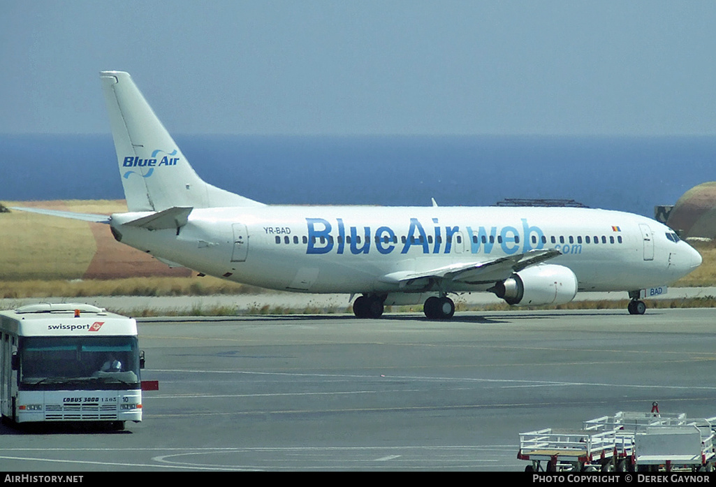 Aircraft Photo of YR-BAD | Boeing 737-4C9 | Blue Air | AirHistory.net #330465
