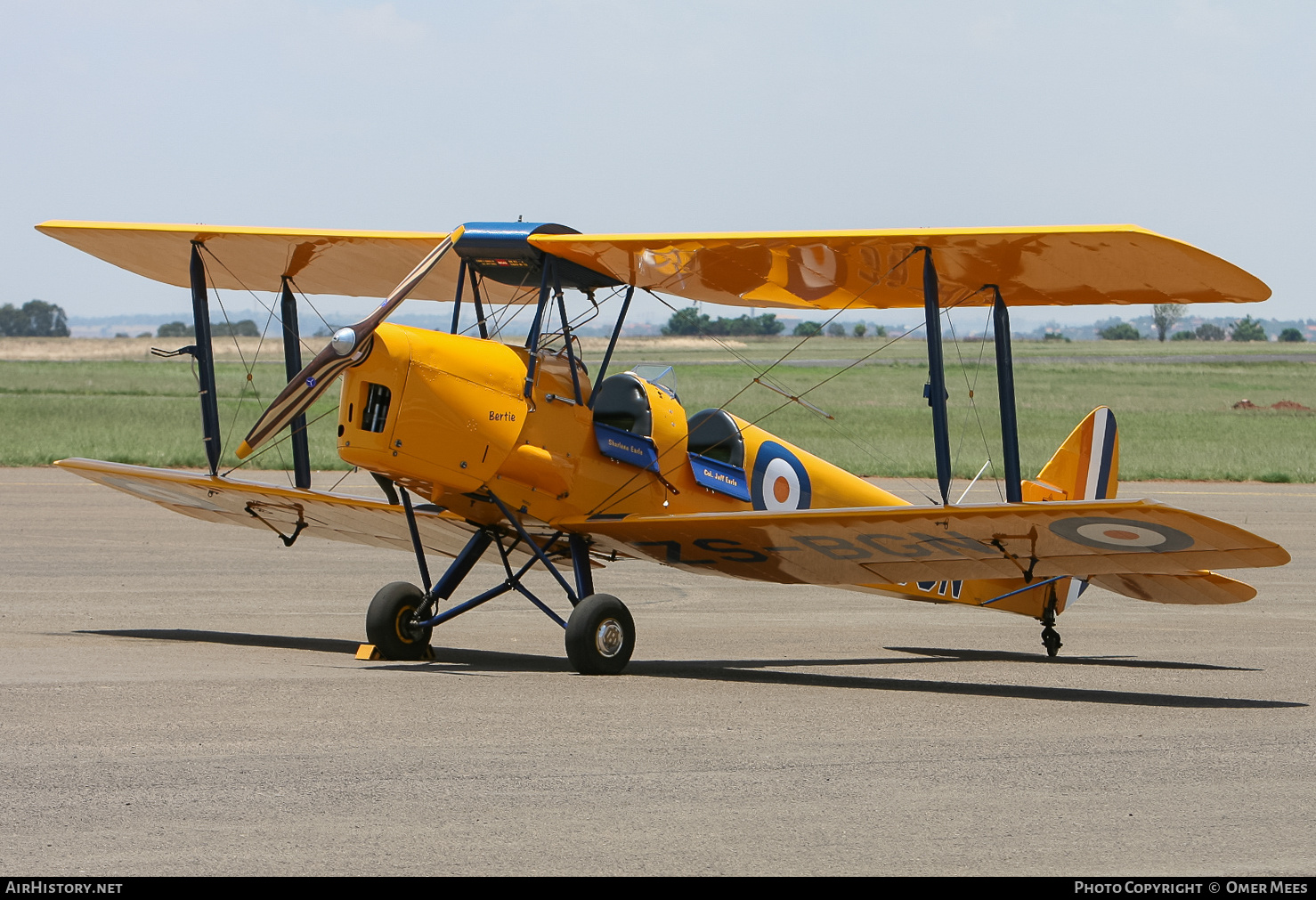 Aircraft Photo of ZS-BGN | De Havilland D.H. 82A Tiger Moth | South Africa - Air Force | AirHistory.net #330502