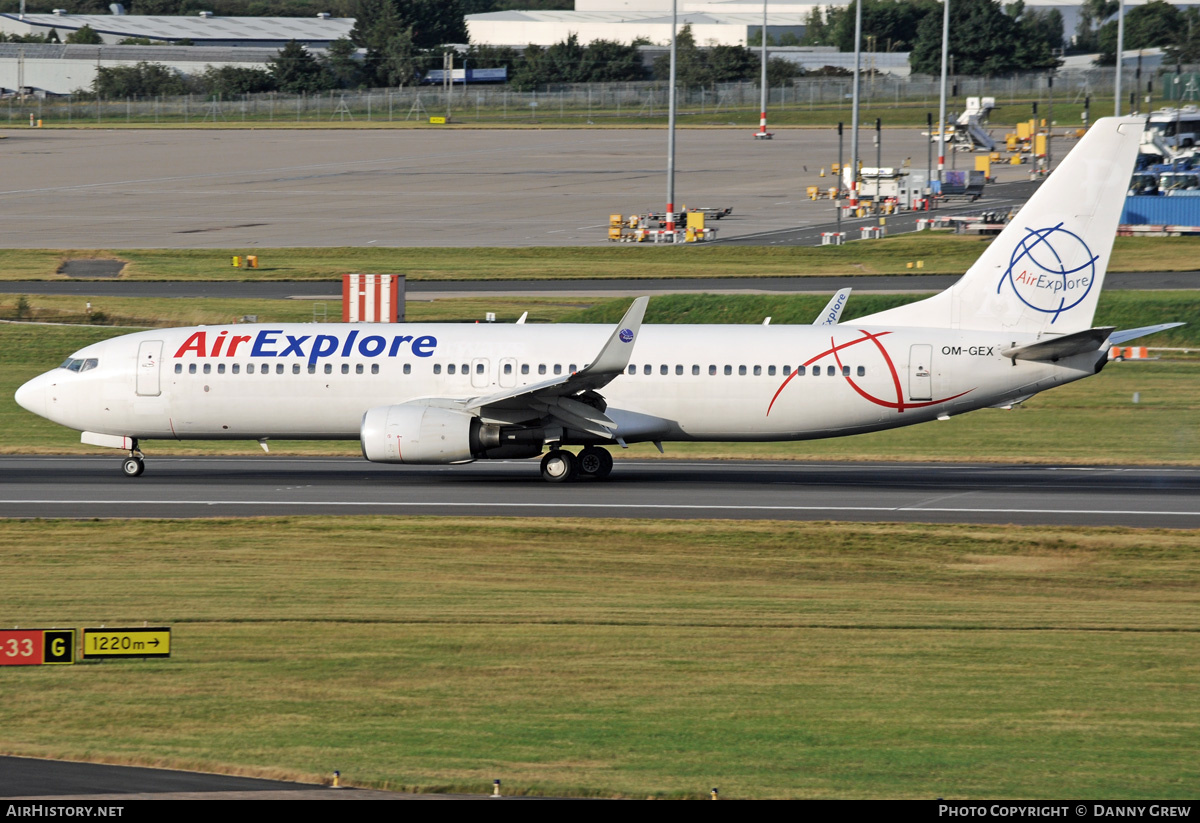 Aircraft Photo of OM-GEX | Boeing 737-8AS | AirExplore - Axe | AirHistory.net #330516