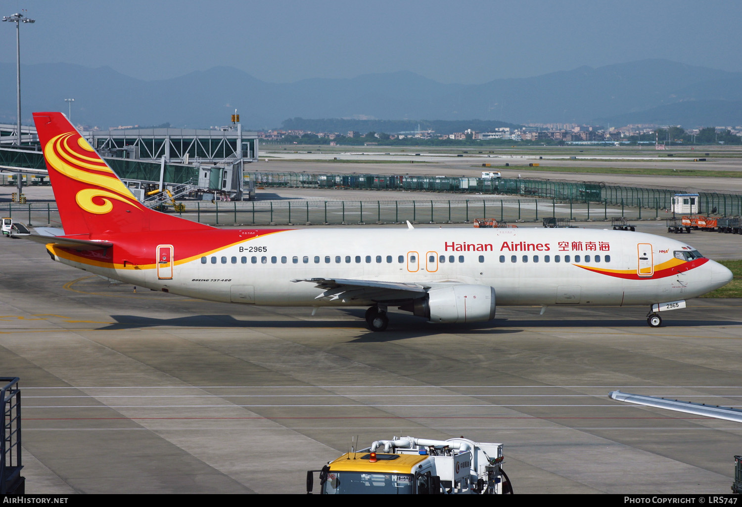 Aircraft Photo of B-2965 | Boeing 737-4Q8 | Hainan Airlines | AirHistory.net #330579
