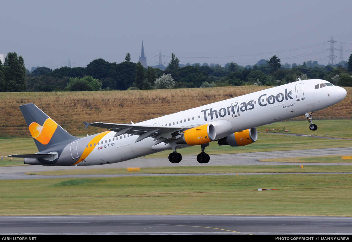 Aircraft Photo of G-TCDX | Airbus A321-211 | Thomas Cook Airlines | AirHistory.net #330603