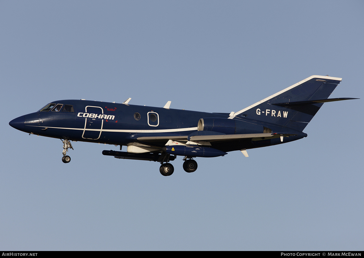 Aircraft Photo of G-FRAW | Dassault Falcon 20ECM | Cobham Aviation Services | AirHistory.net #330618