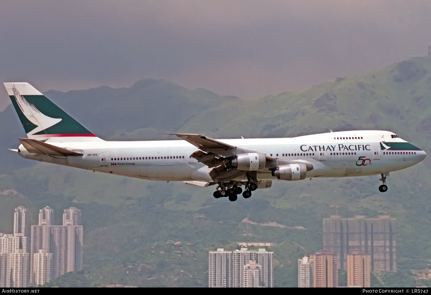 Aircraft Photo of VR-HIC | Boeing 747-267B | Cathay Pacific Airways | AirHistory.net #330703