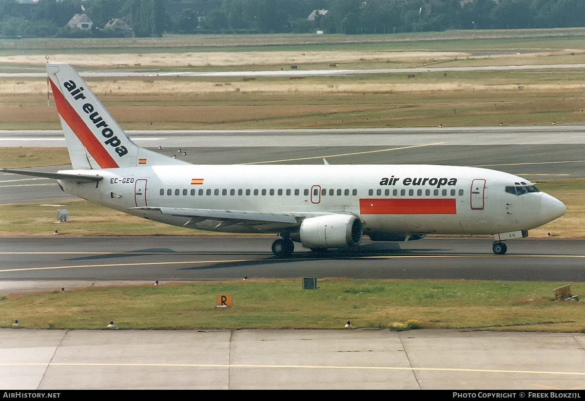 Aircraft Photo of EC-GEQ | Boeing 737-3Y0 | Air Europa | AirHistory.net #330848