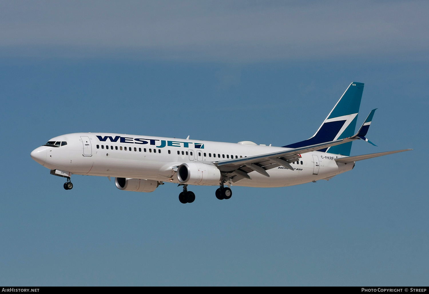 Aircraft Photo of C-FKRF | Boeing 737-8CT | WestJet | AirHistory.net #330895