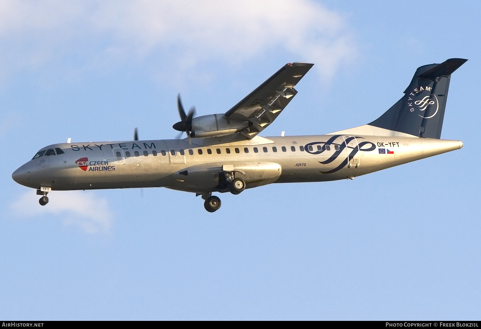 Aircraft Photo of OK-YFT | ATR ATR-72-212 | ČSA - Czech Airlines | AirHistory.net #330934