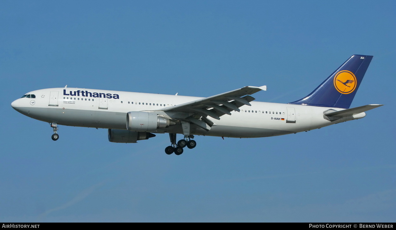 Aircraft Photo of D-AIAH | Airbus A300B4-603 | Lufthansa | AirHistory.net #330940